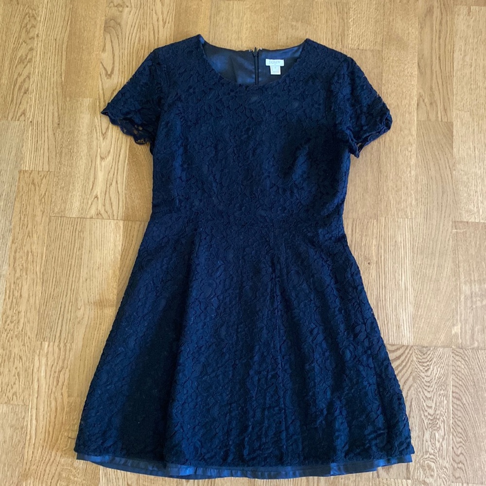 J Crew Black Lace dress